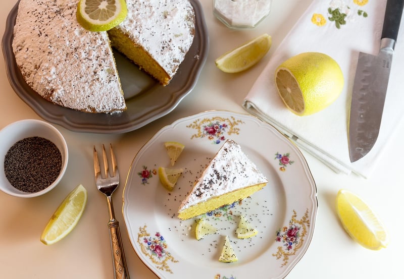 Violet Lemonade Cake